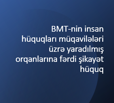 BMT-Fərdi Şikayət proseduru – prezentasiya